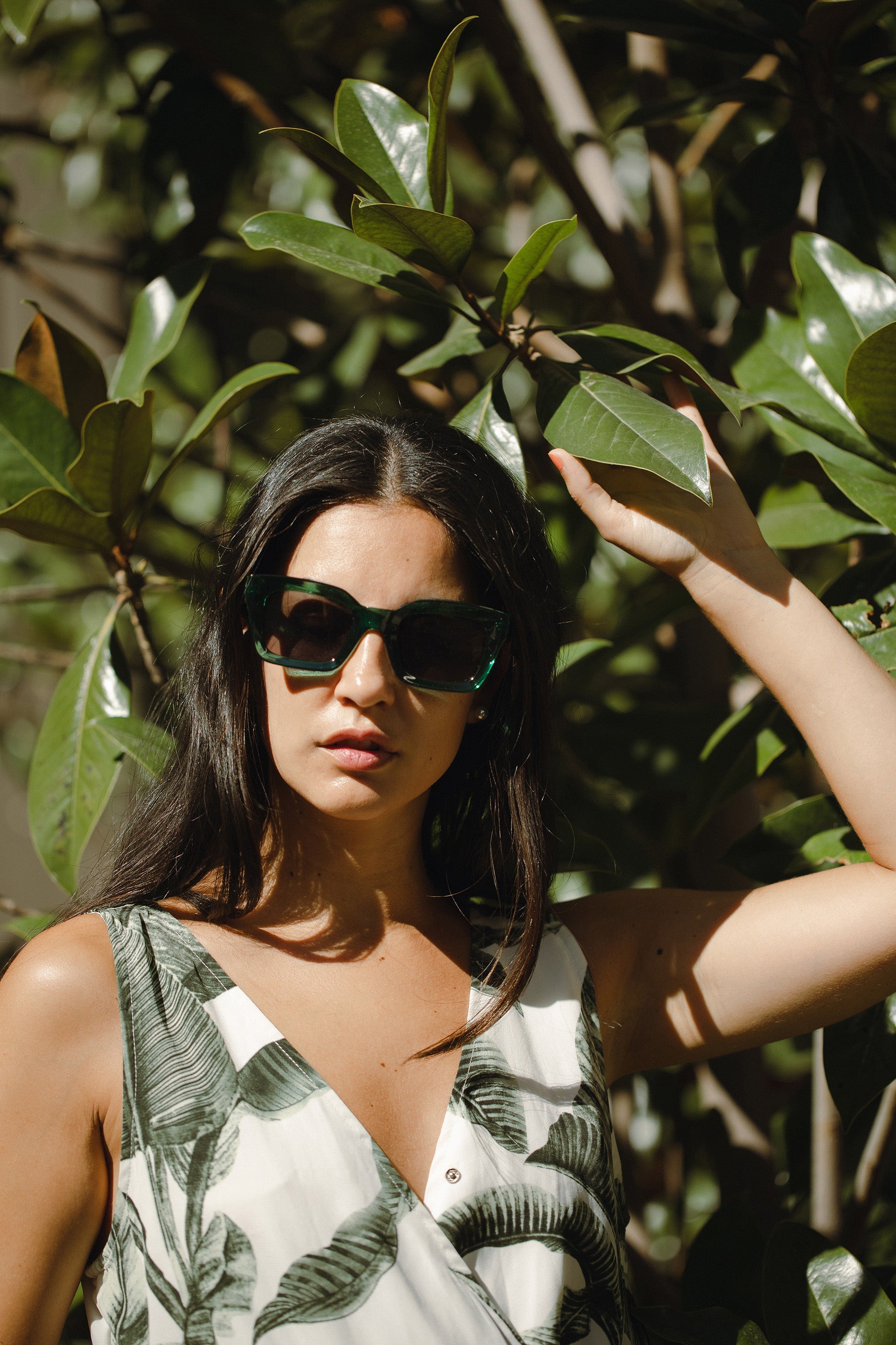 Sunglasses for women Los Roques Green / Black – Hanukeii