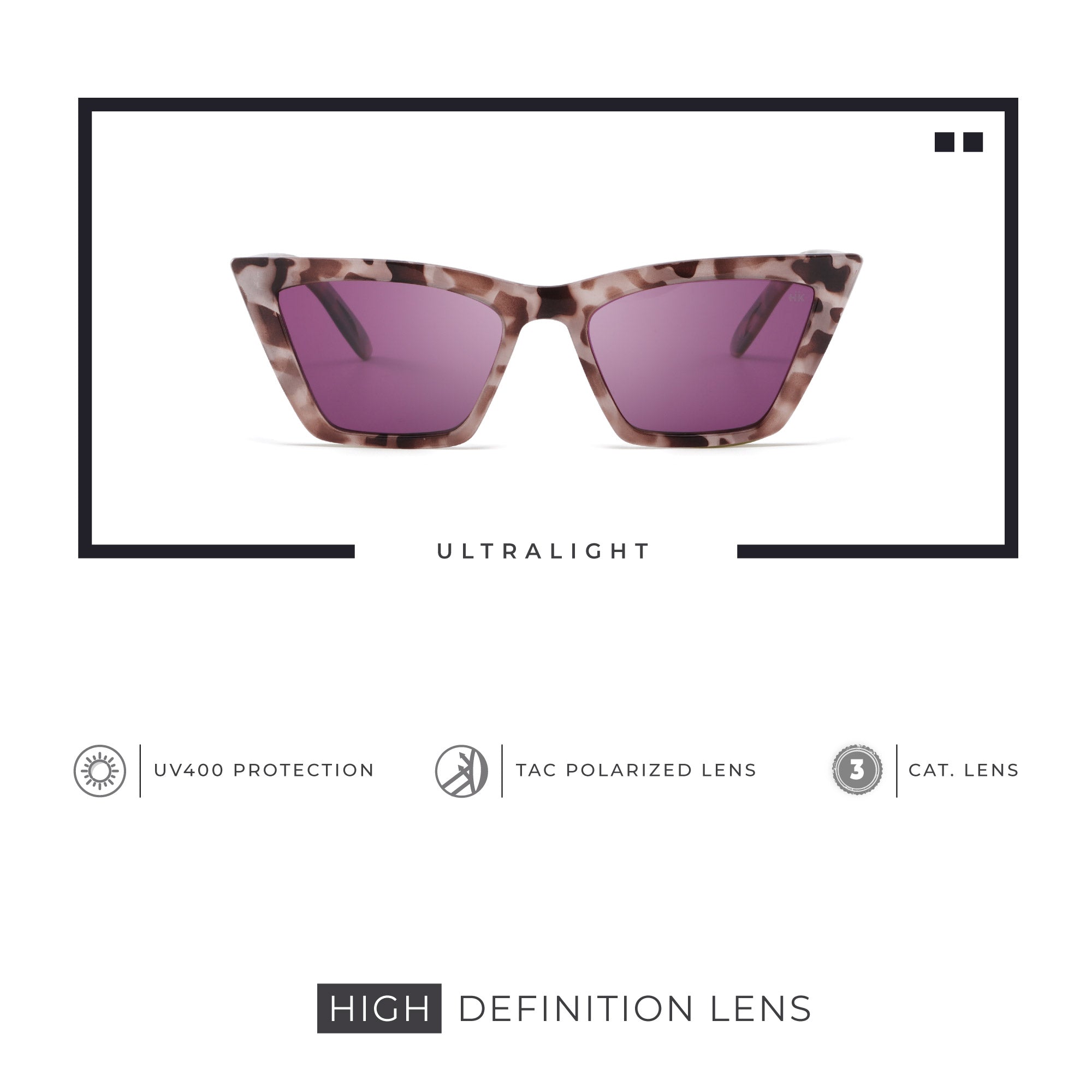 Gafas de Sol para mujer Polarizadas Pacific Marble / Burgundy