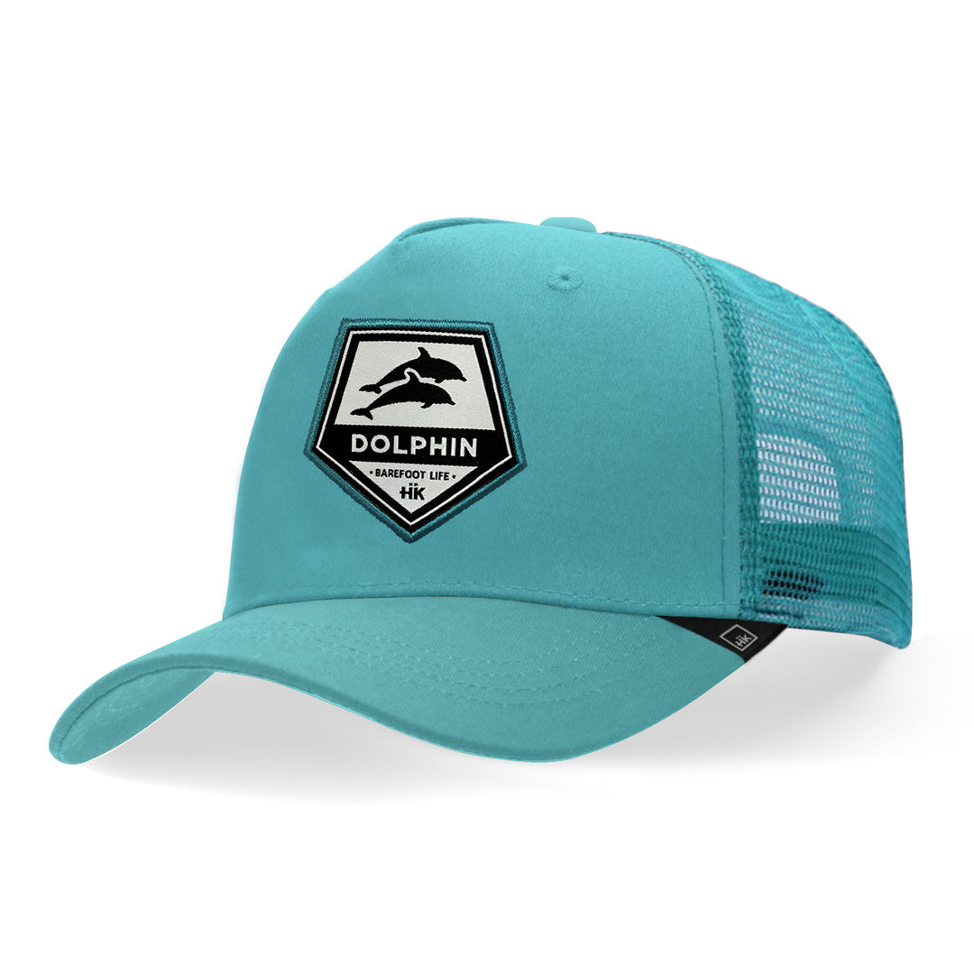 Gorras trucker para mujer Dolphin Turquoise Blue
