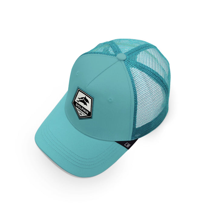 Gorras trucker para mujer Dolphin Turquoise Blue