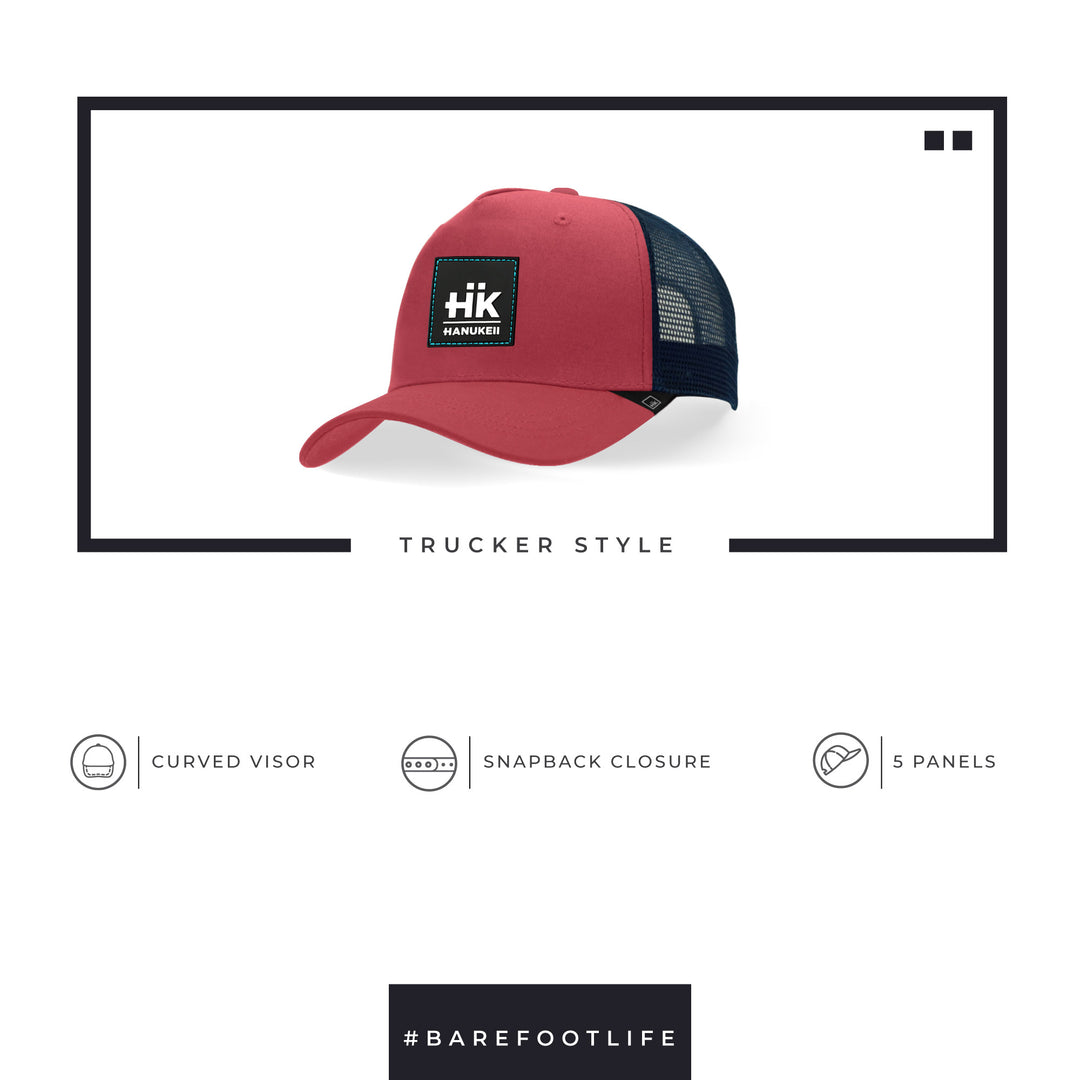 Gorras trucker para mujer Barefoot Pink / Blue